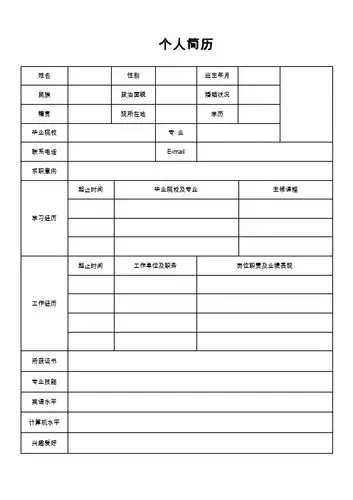 学习经历|起止时间|毕业院校及专业|主修课程| 工作经历|起止时间