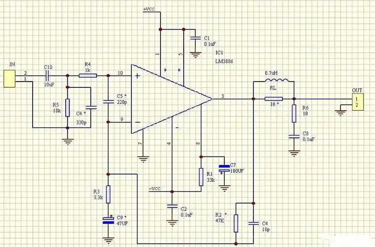 坛里哈罗大侠出了一套很不错的lm3886pcb,其中的介