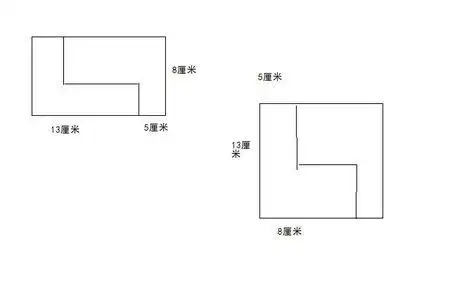 在一块长18厘米,宽8厘米的长方形铁皮,把它剪成相同的两块,再拼成正
