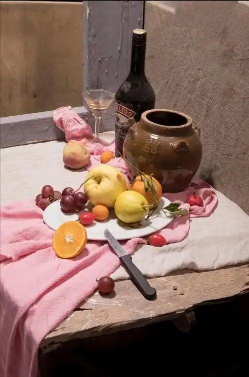 色彩静物写生照片