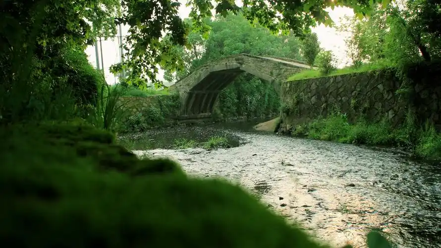 宋代单孔石拱桥,古月桥,位于浙江省义乌市赤岸镇,建于南宋嘉定六年(12