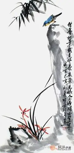 花鸟国画 让你为之心动的玄关装饰