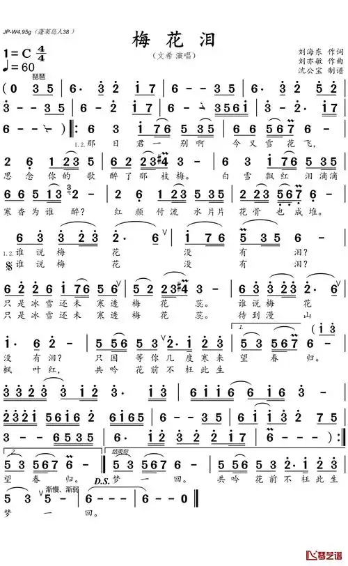 梅花泪简谱洞箫,梅花泪歌词简谱曲简谱-图片大观-奇异网