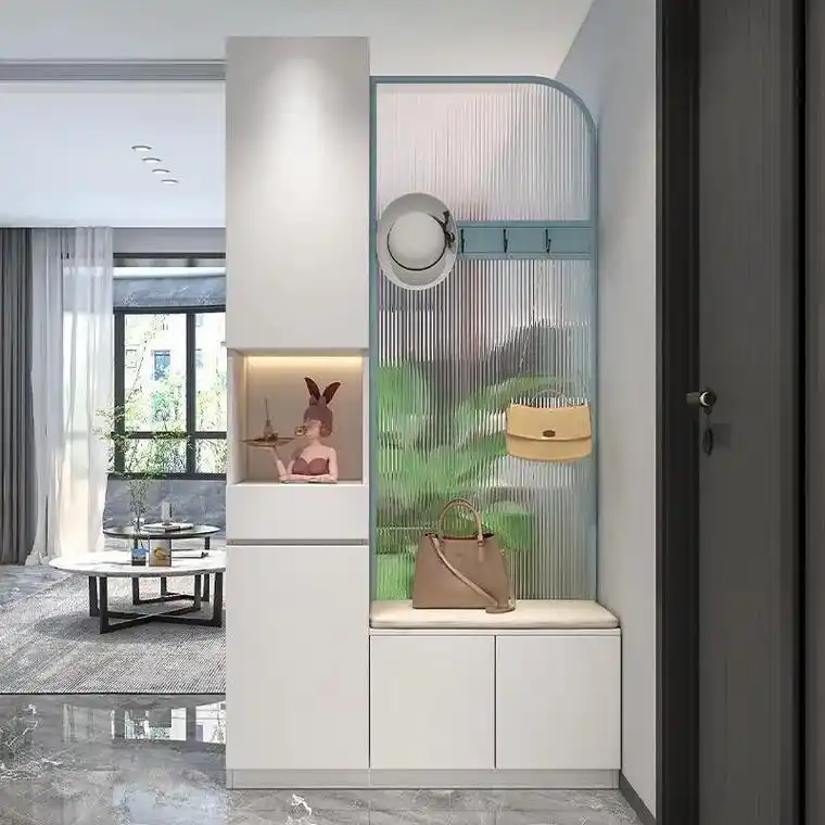 入户玄关隔断柜屏风鞋柜一体客厅现代简约网红进户门正对玄关柜# - 抖