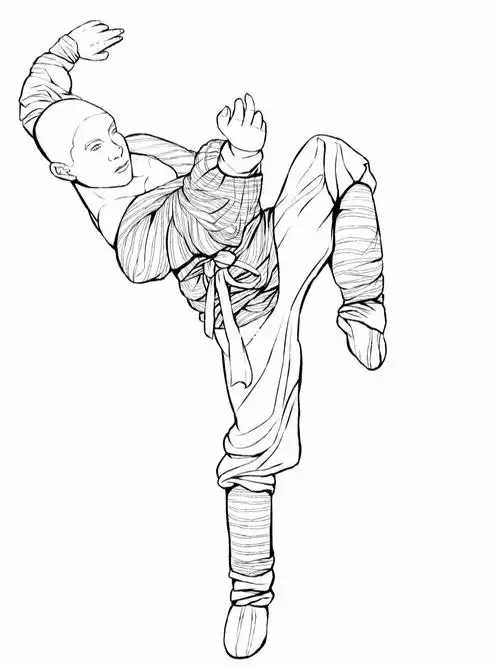 电影少林寺人物漫版1