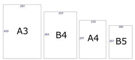 a三纸多大尺寸和8开一样吗,a3和a4纸对比照_竞价网