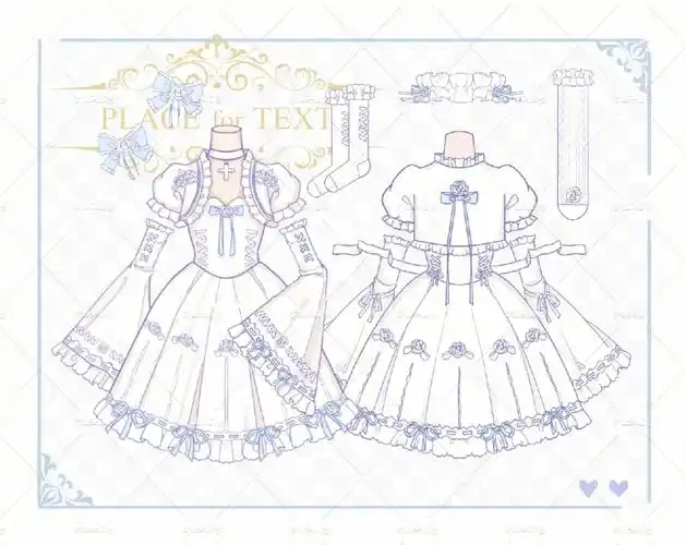 lolita待原创设计稿