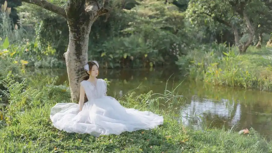 一个人的婚纱照也可以很好看