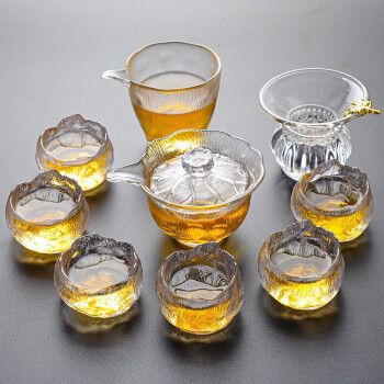 日式玻璃茶具套装家用功夫茶杯茶壶高档办公室会客手抓壶泡茶整套 10