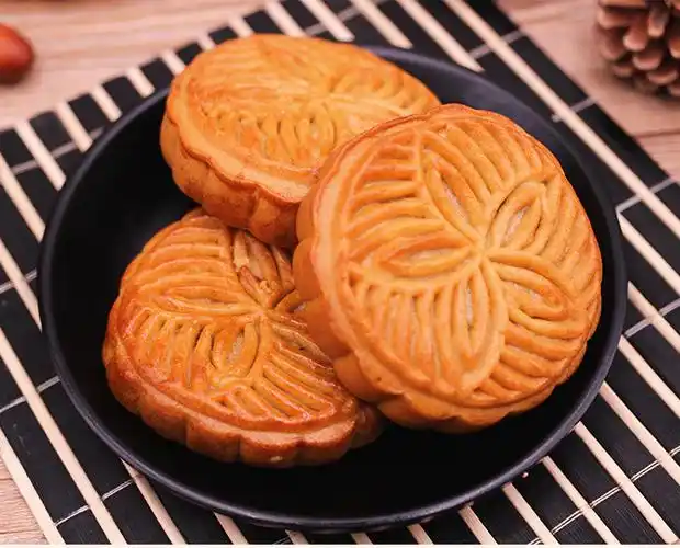 四川南充老式油纸五仁冰桔月饼冰糖花生老月饼中秋五仁老油纸月饼1筒