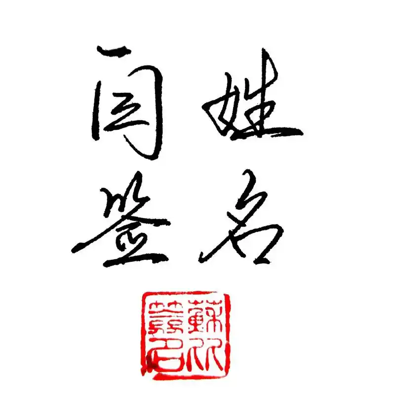 闫姓签名写法.#签名设计 #练字 #签名练字帖 #成人名字练 - 抖音