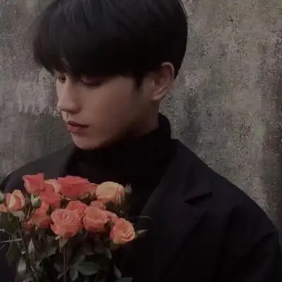 男生捧花动漫壁纸