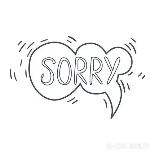 词抱歉,手绘漫画讲话泡沫模板,孤立的黑色和白色手绘制的图形对象