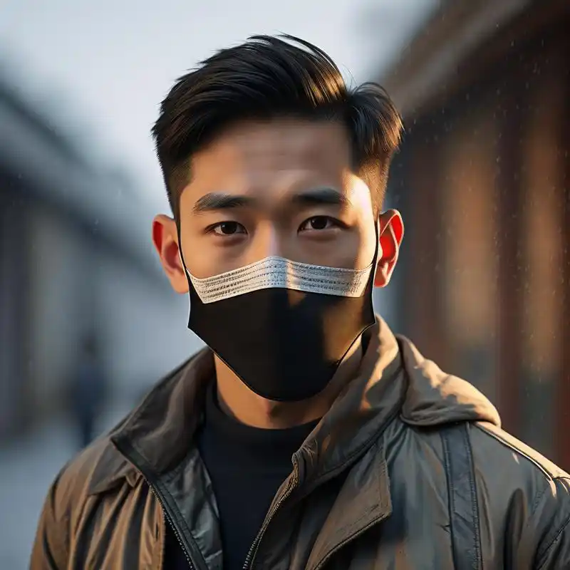 01 帅气男生戴口罩头像 90 这里有一组超帅的男生戴口罩头像,真人