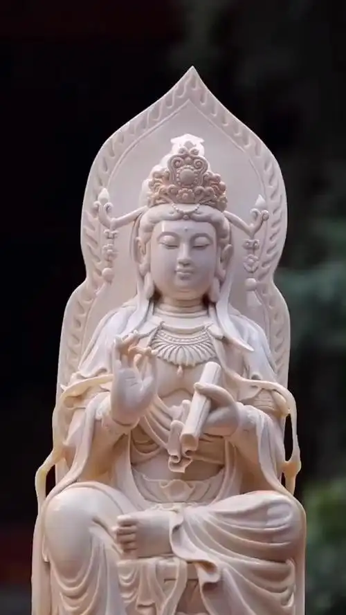 猛犸手作持经观音