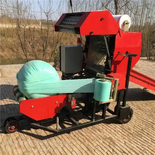 全自动玉米秸秆粉碎打包机牧草打包机青储料牧草打包机