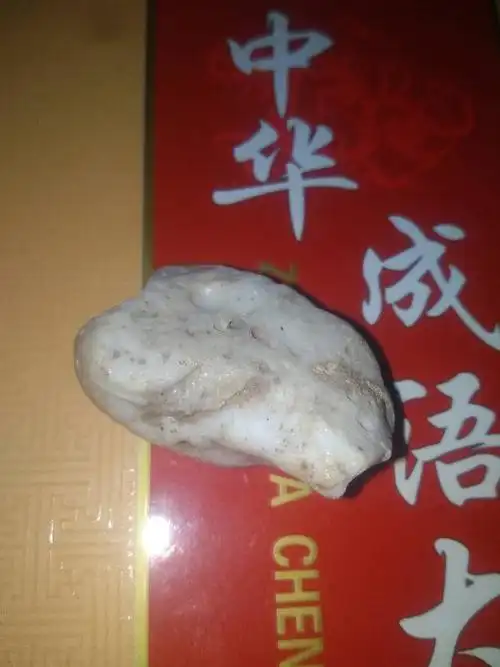 朋友说这个石头是白色陨石