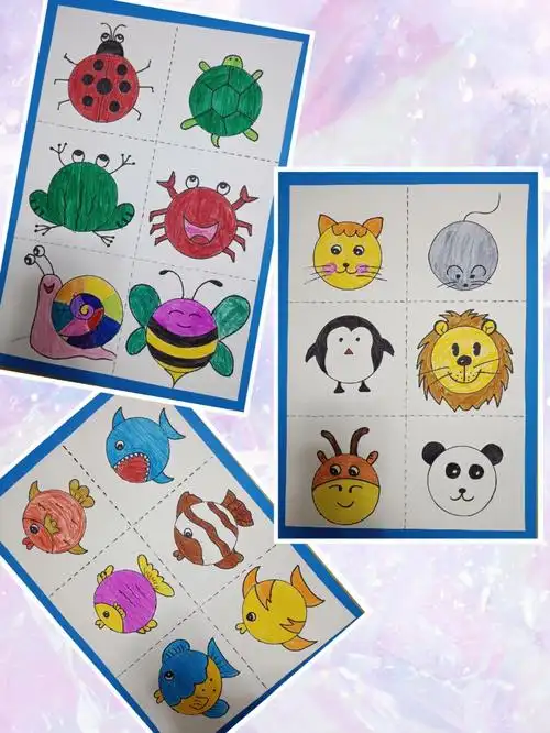 圆形添画之小动物