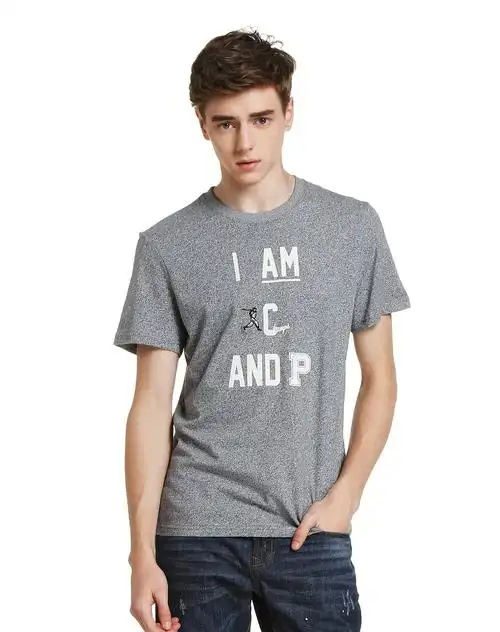 字母胶印短袖t恤