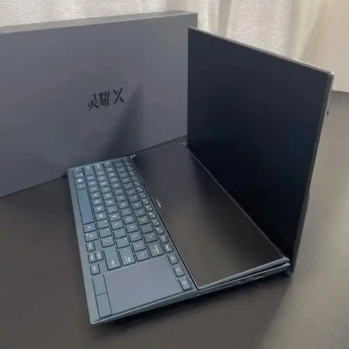 华硕灵耀x很沾指纹双屏操作使用体验感