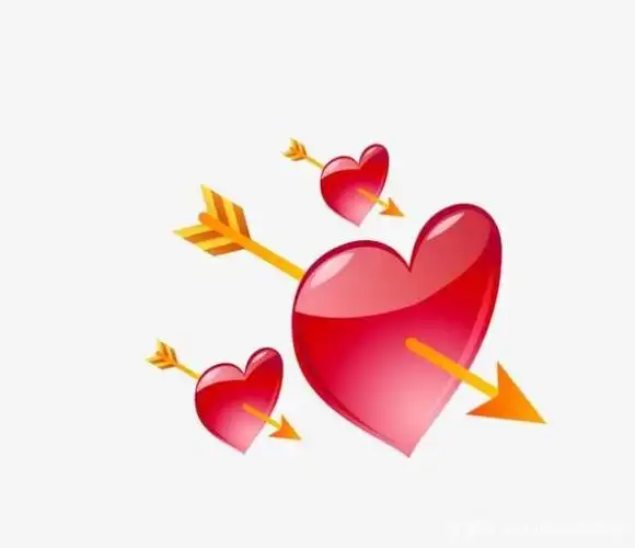 丘比特之箭cupids arrow就是an arrow through  heart一支穿心的箭