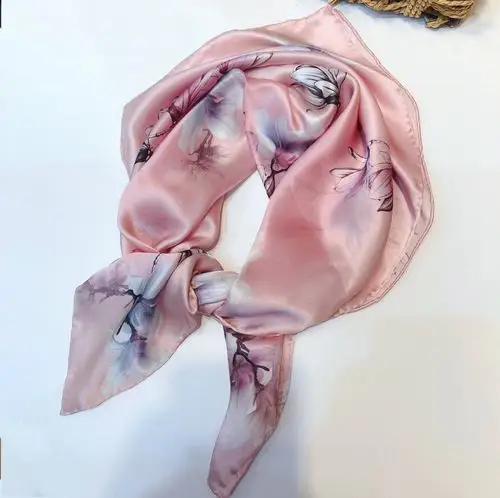 丝巾女士花纹空调披肩围巾沙滩围巾两用批发欧美风撞色格子印花丝巾