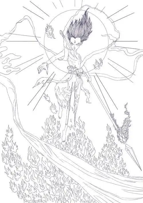 哪吒变身后怎么简笔画