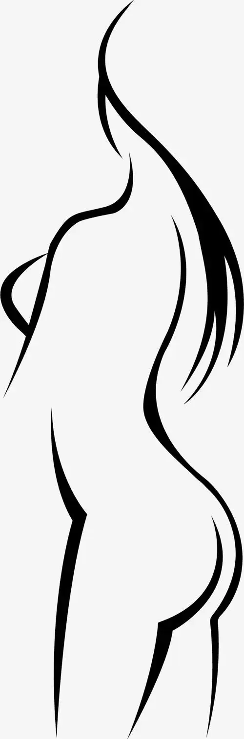 性感美女曲线线条