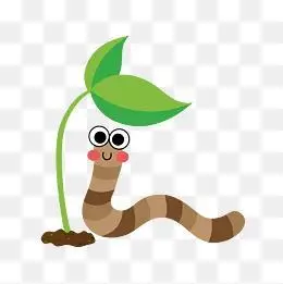 蚯蚓卡通简笔画