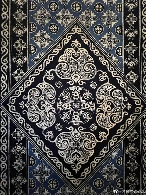 布依族蜡染传统纹样,很古朴