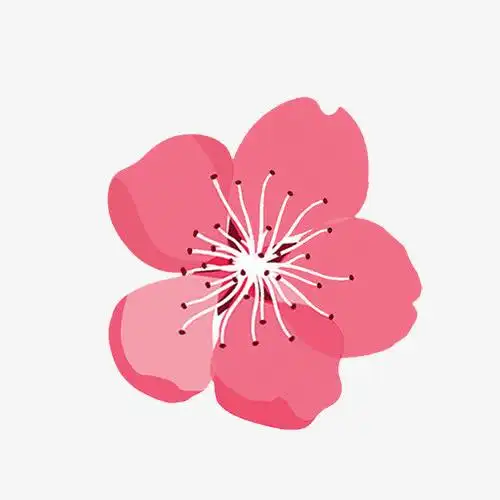 手绘卡通粉色桃花免抠素材免费下载_觅元素51yuansu.com