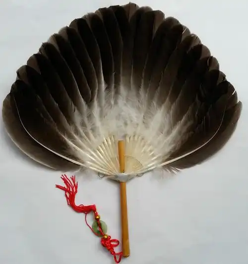 侠皇鹅毛扇夏季宝宝孕妇产妇老人用工艺羽毛扇子鹅毛扇子白色