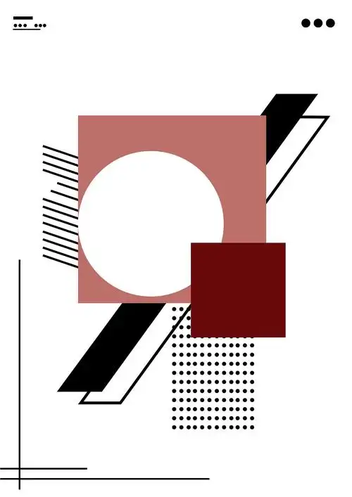 包豪斯风格点线面海报的设计练习版权nanjing/students/1 years ago