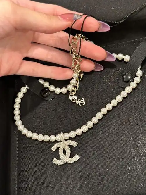 chanel双c珍珠项链
