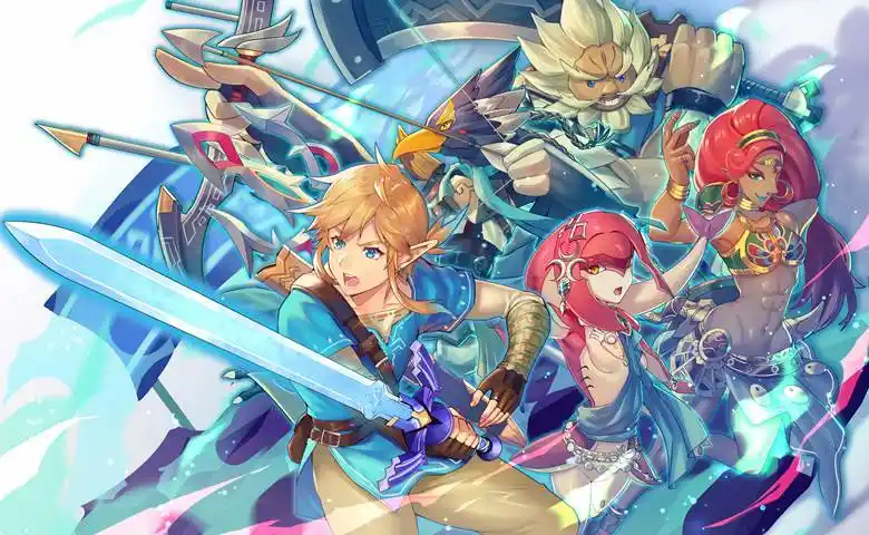 英杰たちバシコウ的塞尔达传说插画图片