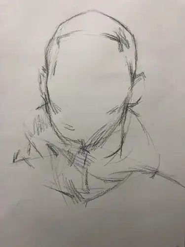 凯里·欧文的素描头像视频绘画及其步骤