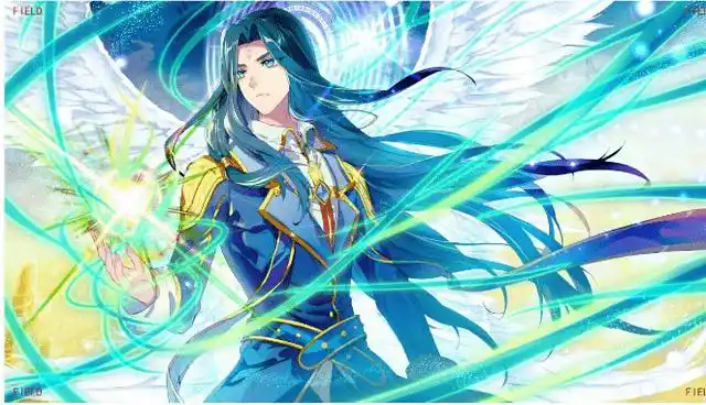 唐三成神后的不同造型蓝发披肩优雅帅气白发黑衣俊美无双