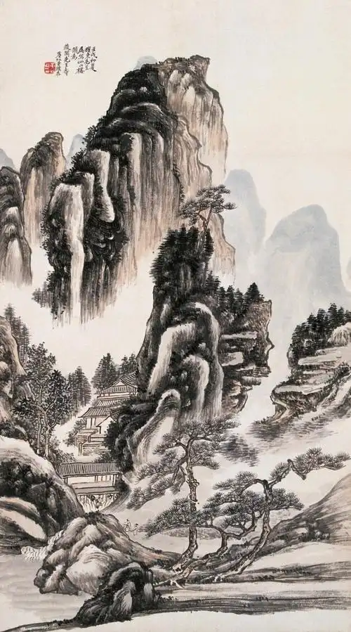 《黄山汤口》作于1955年(4772.5万元,2011年5月翰海春拍)