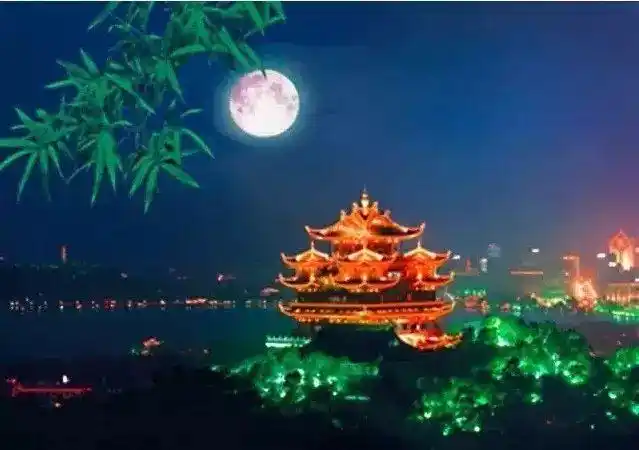爱在深秋,大美杭州赏月胜地(在西湖十景三潭印月,最多能看到32个月亮