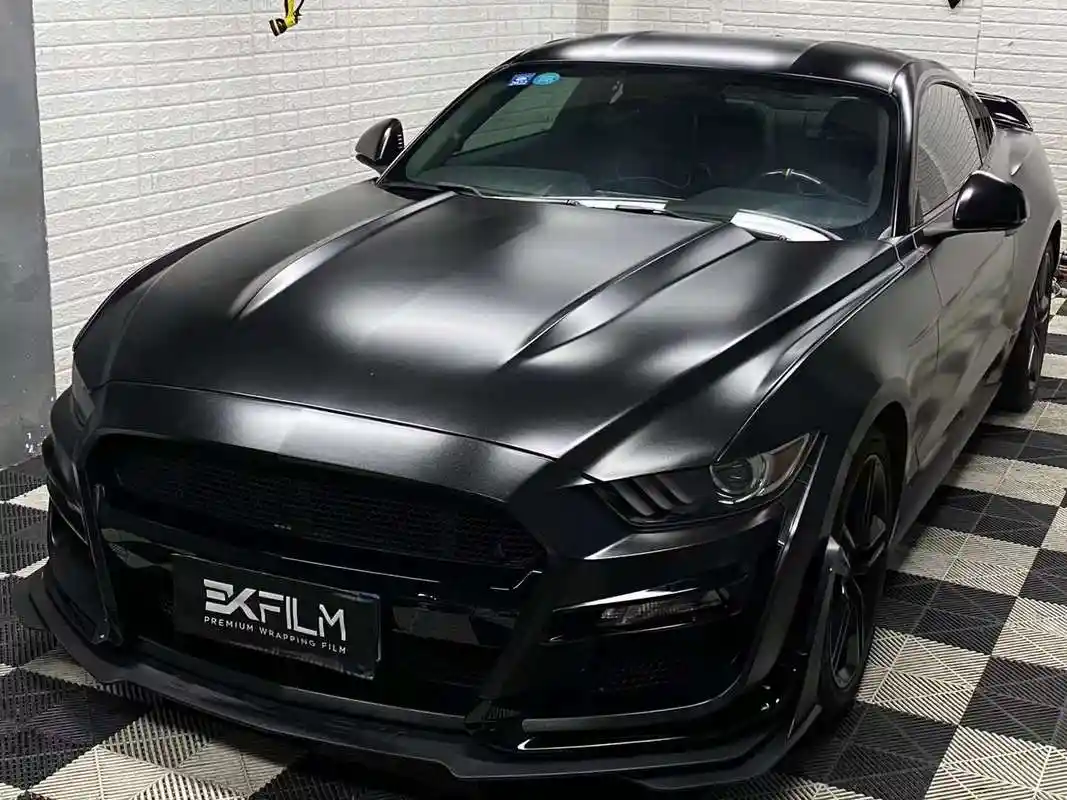 福特mustang贴膜ek film-ek改色膜重金属黑