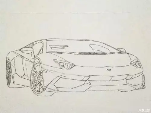 不甘示弱的个性手绘我眼中的超跑兰博基尼