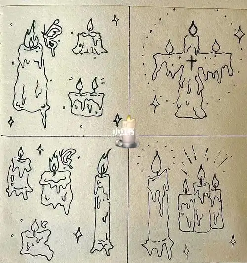 蜡烛简笔画