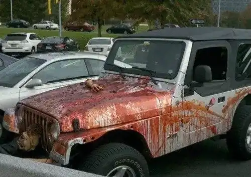 【图】万圣节惊悚恐怖改装车,胆小勿入!_众泰z500论坛_汽车之家论坛