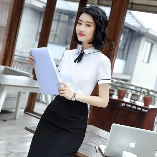 夏天职业装套装女2019新款时尚面试衣服女大学生端庄大气质工作服