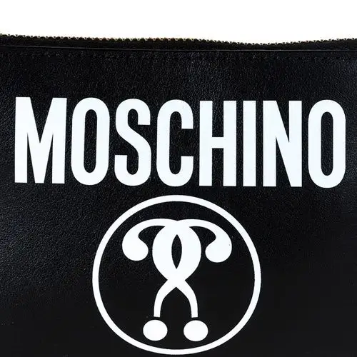 moschino/莫斯奇诺 女士 真皮 logo点缀 印花 手拿包 ni
