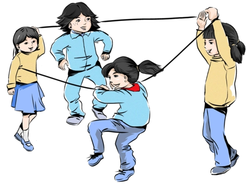 放学最爱玩的弹珠游戏;放假时最爱的小霸王游戏机;跳皮筋,踢毽子,扔