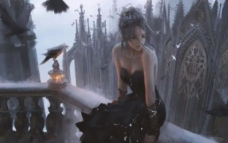 鬼刀wlop 2019 2月 black-sway 原画psd改动态壁纸 原速过程_哔哩哔哩