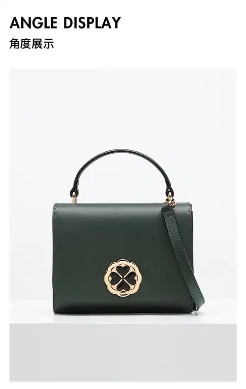 女包新款vanessa hogan/vanessa hogan 牛皮真皮四叶草手提包潮斜挎单