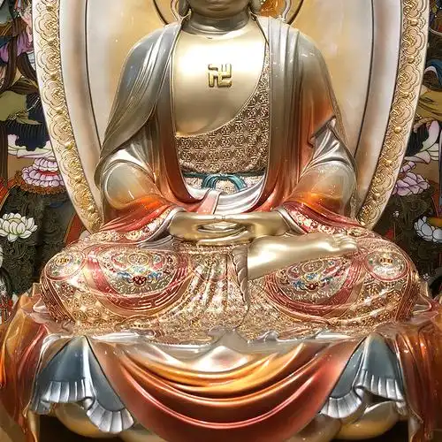 佛像高端大尊纯铜西方三圣阿弥陀佛观音菩萨寺庙装饰摆件