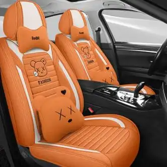 欧玛奴2019款2018新款专用博瑞博越冬天棉麻汽车坐垫夏季棉麻全包座椅